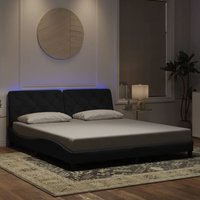 Bettgestell mit led ohne Matratze Schwarz 180x200 cm Samt Vidaxl Bettgestell mit led ohne Matratze Schwarz 180x200 cm Samt Vidaxl von VIDAXL