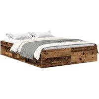 Bettgestell ohne Matratze Altholz-Optik 120x190cm Holzwerkstoff Vidaxl Bettgestell ohne Matratze Altholz-Optik 120x190cm Holzwerkstoff Vidaxl von VIDAXL
