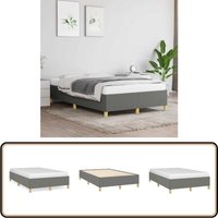 Bettgestell ohne Matratze Dunkelgrau 120x190 cm Stoff - Bettrahmen - Holzrahmen - Doppelbett - Einzelbett - Lattenrost Bettgestell ohne Matratze Dunkelgrau 120x190 cm Stoff - Bettrahmen - Holzrahmen - Doppelbett - Einzelbett - Lattenrost von VIDAXL