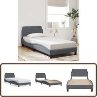Bettgestell ohne Matratze Dunkelgrau 90x200 cm Samt - Samtbett - Doppelbett - Boxspringbetten - Bettsofa - Lattenrost Bettgestell ohne Matratze Dunkelgrau 90x200 cm Samt - Samtbett - Doppelbett - Boxspringbetten - Bettsofa - Lattenrost von VIDAXL