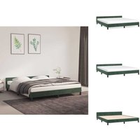 Bettgestell ohne Matratze Dunkelgrün 160x200 cm Samt - Samtbett - Doppelbett - Boxspringbetten - Betten Günstig - Bettgestell Bettgestell ohne Matratze Dunkelgrün 160x200 cm Samt - Samtbett - Doppelbett - Boxspringbetten - Betten Günstig - Bettgestell von VIDAXL