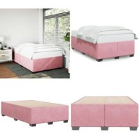 Bettgestell ohne Matratze Rosa 120x190 cm Samt - Samtsofa - Rosa Sofa - Doppelbett - Boxspringbetten - Schlafzimmer Dekoration - Home & Living Bettgestell ohne Matratze Rosa 120x190 cm Samt - Samtsofa - Rosa Sofa - Doppelbett - Boxspringbetten - Schlafzimmer Dekoration - Home & Living von VIDAXL