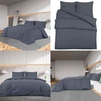 Vidaxl - Bettwäsche-Set Anthrazit 135x200 cm Leichte Mikrofaser - Bettsachen - Bettwäsche - Microfaserbettwäsche - Anthrazit - Dekobettwäsche - Home Vidaxl - Bettwäsche-Set Anthrazit 135x200 cm Leichte Mikrofaser - Bettsachen - Bettwäsche - Microfaserbettwäsche - Anthrazit - Dekobettwäsche - Home von VIDAXL