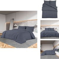 Vidaxl - Bettwäsche-Set Anthrazit 200x220 cm Leichte Mikrofaser - Bettenwäsche - Mikrofaser - Bettwäsche Set - Anthrazit - Doppelbett Vidaxl - Bettwäsche-Set Anthrazit 200x220 cm Leichte Mikrofaser - Bettenwäsche - Mikrofaser - Bettwäsche Set - Anthrazit - Doppelbett von VIDAXL