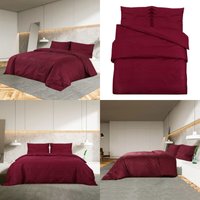 Bettwäsche-Set Bordeauxrot 200x200 cm Leichte Mikrofaser - Bettsachen - Bettwäsche - Bordeauxrot - Microfaser - Bettdecken - Home & Living Bettwäsche-Set Bordeauxrot 200x200 cm Leichte Mikrofaser - Bettsachen - Bettwäsche - Bordeauxrot - Microfaser - Bettdecken - Home & Living von VIDAXL