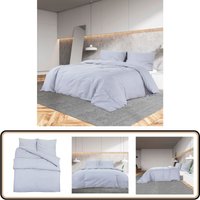 Vidaxl - Bettwäsche-Set Grau 240x220 cm Leichte Mikrofaser - Bettsachen - Bettwäsche - Mikrofaserbettwäsche - Grau - Doppelbett von VIDAXL