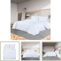 Bettwäsche-Set Weiß 240x220 cm Baumwolle Vidaxl Bettwäsche-Set Weiß 240x220 cm Baumwolle Vidaxl von VIDAXL