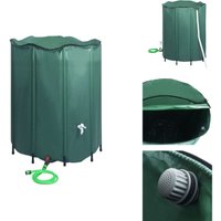 Bewässerungssysteme - Living Regenwassertank Faltbar mit Hahn 1000 l - Grün von VIDAXL