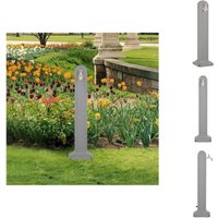 Bewässerungssysteme - Living Wasserzapfsäule Hellgrau Steinoptik - Grau von VIDAXL