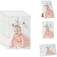 Bilderrahmen - Living Bilderrahmen Collage 5 Stk. für Tisch Silbern 21x29,7cm mdf - Silber von VIDAXL