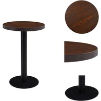 Bistrotisch Dunkelbraun 50 cm mdf - Esstisch - Bistrotisch - Wohnzimmertisch - Kleiner Tisch - Runder Tisch Bistrotisch Dunkelbraun 50 cm mdf - Esstisch - Bistrotisch - Wohnzimmertisch - Kleiner Tisch - Runder Tisch von VIDAXL