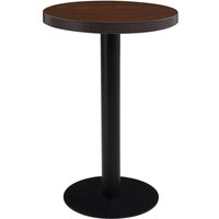 Bistrotisch Dunkelbraun 50 cm mdf vidaXL251355 von BONNEVIE