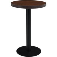 Bistrotisch Dunkelbraun 50 cm mdf Vidaxl von VIDAXL