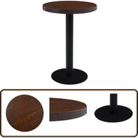Bistrotisch Dunkelbraun 60 cm mdf - Esstisch - Bistrotisch - Wohnzimmertisch - Kleiner Tisch - Runder Tisch von VIDAXL