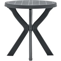 Bistrotisch Anthrazit Ø70 cm Kunststoff vidaXL256615 von BONNEVIE