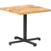 Bistrotisch Quadratisch 80x80x75 cm Raues Mangoholz vidaXL623719 von BONNEVIE