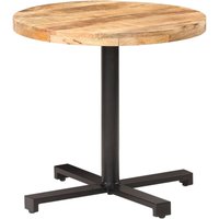 Bistrotisch Rund Ø80x75 cm Raues Mangoholz vidaXL762919 von BONNEVIE