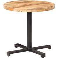 Bistrotisch Rund Ø80x75 cm Raues Mangoholz Vidaxl von VIDAXL