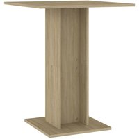 Bistrotisch Sonoma-Eiche 60x60x75 cm Holzwerkstoff vidaXL492841 von BONNEVIE