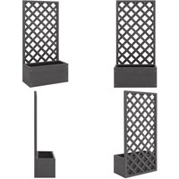 Blumenkasten mit Rankgitter 65x30x135 cm WPC - Blumenkasten - Rankgitter - Holz-Kunststoff-Verbundstoff - WPC - Grauer Blumenkasten - Home & Living Blumenkasten mit Rankgitter 65x30x135 cm WPC - Blumenkasten - Rankgitter - Holz-Kunststoff-Verbundstoff - WPC - Grauer Blumenkasten - Home & Living von VIDAXL