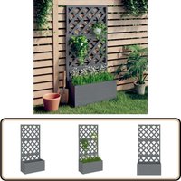 Blumenkasten mit Rankgitter Grau 65x33x135 cm wpc - Blumenkasten - Rankgitter - Hochbeet - Gartenmöbel - Outdoor Dekoration Blumenkasten mit Rankgitter Grau 65x33x135 cm wpc - Blumenkasten - Rankgitter - Hochbeet - Gartenmöbel - Outdoor Dekoration von VIDAXL