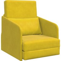 Vidaxl - Boden Schlafsofa 2-in-1 Gelb 65x80x83 cm Samt Vidaxl - Boden Schlafsofa 2-in-1 Gelb 65x80x83 cm Samt von VIDAXL