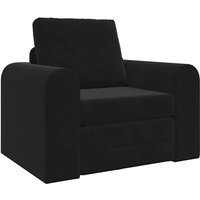 Sofa Bett Schwarz 98 x 71 x 83 cm Samt Vidaxl von VIDAXL