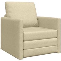 Boden-Schlafsofa mit Kissen Creme 74 x 77 x 81 cm Stoff Vidaxl Boden-Schlafsofa mit Kissen Creme 74 x 77 x 81 cm Stoff Vidaxl von VIDAXL