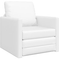 Boden-Sofa-Bett 2-in-1 Weiß 74x77x81 cm Kunstleder Vidaxl Boden-Sofa-Bett 2-in-1 Weiß 74x77x81 cm Kunstleder Vidaxl von VIDAXL