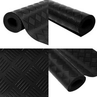 Vidaxl - Bodenmatte Rutschfest Gummi 1,5x4 m 3 mm Karo - Gummieroberfläche - Bodenschutzmatte - Anti-Rutschmatte - Gartenmatte - Werkstattmatte von VIDAXL