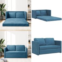Bodensofa mit Schlaffunktion Blau 122x204x55 cm Samt - Bodensofa - Schlafcouch - Samtsofa - Gästebett - Zweiersitzsofa - Home & Living Bodensofa mit Schlaffunktion Blau 122x204x55 cm Samt - Bodensofa - Schlafcouch - Samtsofa - Gästebett - Zweiersitzsofa - Home & Living von VIDAXL