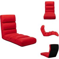 Bodenstuhl Faltbar Rot Kunstleder - Bodensegel - Lounge Chair - Gartenmöbel - Outdoor Möbel - Relaxsessel von VIDAXL