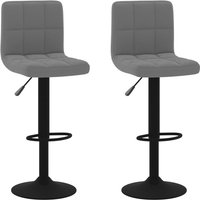 Barhocker 2 Stk. Dunkelgrau Samt Vidaxl Barhocker 2 Stk. Dunkelgrau Samt Vidaxl von VIDAXL