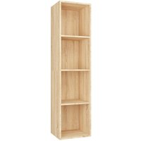 Bücherregal/TV-Schrank,TV-Möbel Sonoma-Eiche 36x30x143 cm Holzwerkstoff vidaXL von BONNEVIE