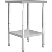 Vidaxl - Küchen-Arbeitstisch 60 x 60 x 85 cm Edelstahl von VIDAXL