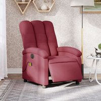 Vidaxl - Massagesessel Elektrisch Weinrot Stoff von VIDAXL