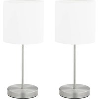 Vidaxl - Tischlampen 2 Stk. Touch-Sensor Weiß E14 von VIDAXL