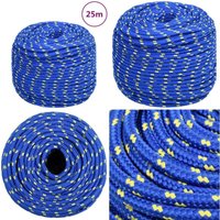Bootsseil Blau 6 mm 25 m Polypropylen - Bootsseil - Schiffsseil - Polyesterseil - Leinen - Tauwerk - Home & Living von VIDAXL
