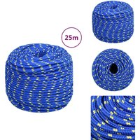 Bootsseil Blau 6 mm 25 m Polypropylen - Bootsseil - Schiffsseil - Polyesterseil - Leinen - Tauwerk Bootsseil Blau 6 mm 25 m Polypropylen - Bootsseil - Schiffsseil - Polyesterseil - Leinen - Tauwerk von VIDAXL