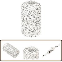 Bootsseil Geflochten Weiß 2 mmx100 m Polyester - Polyester Seil - Bootsschnur - Schiffsseil - Segeltuch - Leinen von VIDAXL