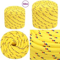 Bootsseil Gelb 16 mm 50 m Polypropylen - Bootsseil - Polyesterseil - Schiffsseil - Liegeplatzseil - Angelseil - Home & Living Bootsseil Gelb 16 mm 50 m Polypropylen - Bootsseil - Polyesterseil - Schiffsseil - Liegeplatzseil - Angelseil - Home & Living von VIDAXL