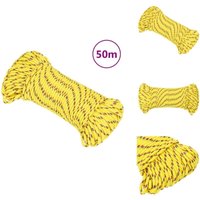 Bootsseil Gelb 5 mm 50 m Polypropylen - Bootsseil - Schiffsseil - Polyesterseil - Leinen - Marineleine Bootsseil Gelb 5 mm 50 m Polypropylen - Bootsseil - Schiffsseil - Polyesterseil - Leinen - Marineleine von VIDAXL