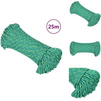 Bootsseil Grün 3 mm 25 m Polypropylen - Bootsseil - Polyesterseil - Schiffsseil - Liegeplatzseil - Marinelseil Bootsseil Grün 3 mm 25 m Polypropylen - Bootsseil - Polyesterseil - Schiffsseil - Liegeplatzseil - Marinelseil von VIDAXL