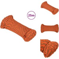 Bootsseil Orange 3 mm 25 m Polypropylen - Bootseil - Schiffsseil - Polyesterseil - Leinen - Marineleine Bootsseil Orange 3 mm 25 m Polypropylen - Bootseil - Schiffsseil - Polyesterseil - Leinen - Marineleine von VIDAXL