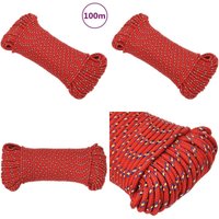 Bootsseil Rot 4 mm 100 m Polypropylen - Bootsseil - Schiffsseil - Polyesterseil - Leinen - Marineleine - Home & Living Bootsseil Rot 4 mm 100 m Polypropylen - Bootsseil - Schiffsseil - Polyesterseil - Leinen - Marineleine - Home & Living von VIDAXL