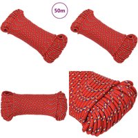 Bootsseil Rot 5 mm 50 m Polypropylen - Bootsseil - Schiffsseil - Polyesterseil - Leinen - Marineleine - Home & Living Bootsseil Rot 5 mm 50 m Polypropylen - Bootsseil - Schiffsseil - Polyesterseil - Leinen - Marineleine - Home & Living von VIDAXL