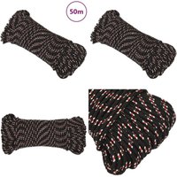 Bootsseil Schwarz 4 mm 50 m Polypropylen - Bootseil - Polyesterseil - Schiffsseil - Marineschnur - Leinen - Home & Living Bootsseil Schwarz 4 mm 50 m Polypropylen - Bootseil - Polyesterseil - Schiffsseil - Marineschnur - Leinen - Home & Living von VIDAXL
