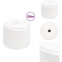 Bootsseil Weiß 16 mm 50 m Polypropylen - Bootsseil - Schiffsseil - Polyesterseil - Leinen - Marineleine Bootsseil Weiß 16 mm 50 m Polypropylen - Bootsseil - Schiffsseil - Polyesterseil - Leinen - Marineleine von VIDAXL