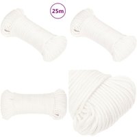 Bootsseil Weiß 5 mm 25 m Polypropylen - Bootsseil - Schiffsseil - Polyesterseil - Leinen - Tauwerk - Home & Living Bootsseil Weiß 5 mm 25 m Polypropylen - Bootsseil - Schiffsseil - Polyesterseil - Leinen - Tauwerk - Home & Living von VIDAXL