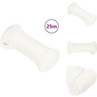 Bootsseil Weiß 5 mm 25 m Polypropylen - Bootsseil - Schiffsseil - Polyesterseil - Leinen - Tauwerk Bootsseil Weiß 5 mm 25 m Polypropylen - Bootsseil - Schiffsseil - Polyesterseil - Leinen - Tauwerk von VIDAXL